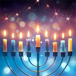 Hanukkah at New Town - logo